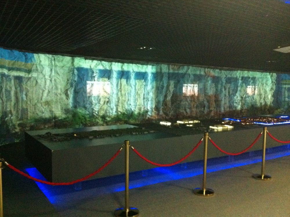 北京規劃館墻體投影2